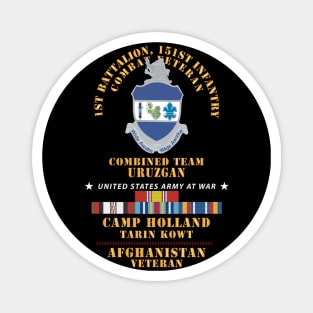 1st Bn, 151st Infantry - Camp Holland Afghanistan Vet w AFGHAN SVC X 300 Magnet
